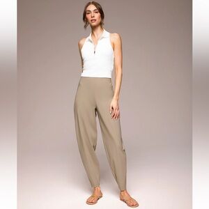 MICHI Woke Jersey High Waisted Pant Dune-Beige Size S